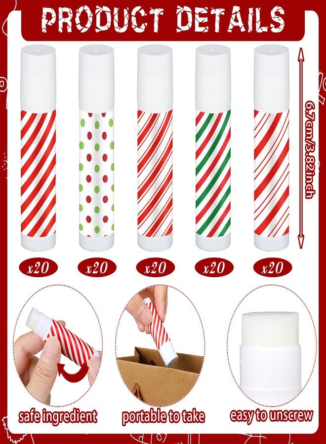 Dunzy 100 Pack Christmas Lip Balm Gifts Bulk Stripes Lip Balms Favors Employee Appreciation Thank You Gifts Team Inspirational Gift for Xmas Fall Thanksgiving Party Women Men Coworkers Staff Teachers - Image 2